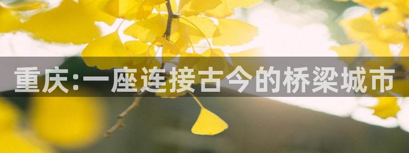 星风暴娱乐：重庆:一座连接古今的桥梁城市