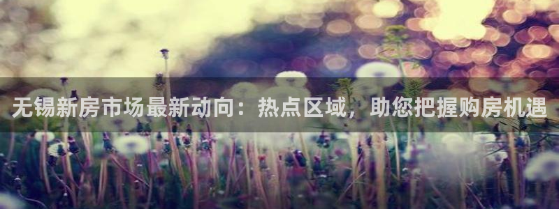 风暴娱乐：无锡新房市场最新动向：热点区域，助您把握购房机遇