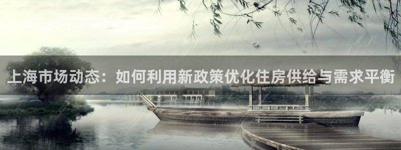 风暴娱乐344272：上海市场动态：如何利用新政策优化住房供