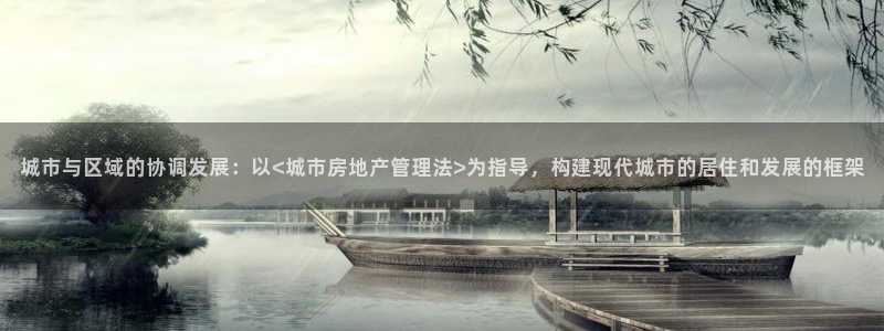 风暴娱乐派对：城市与区域的协调发展：以<城市房地产管理法>为